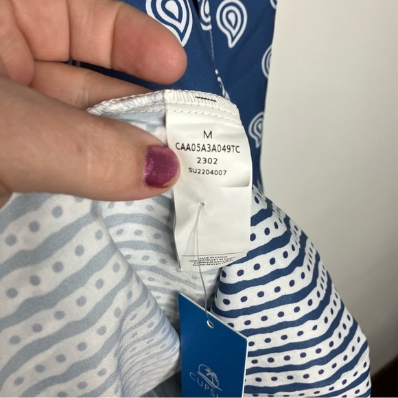 NWT Cupshe Paisley print cami mini dress size Medium - Picture 4 of 9